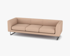 Cappellini Elan Dreisitziges Sofa 3D-Modell