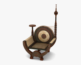 Carlo Bugatii Throne Кресло 3D модель