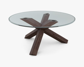 Cassina La Rotonda Стеклянный обеденный стол 3D модель