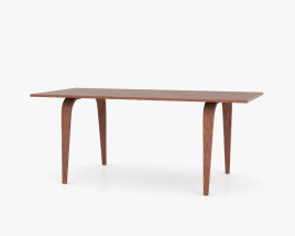 Cherner Chaise Company Rectangular Table Modèle 3D