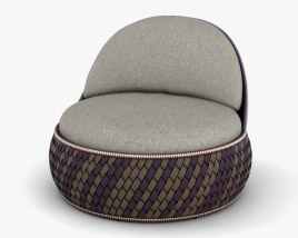 Dedon Dala Lounge chair 3D 모델 
