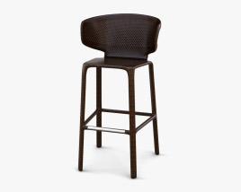 Dedon Seashell 酒吧椅 3D模型