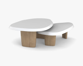 Duo Multilaque コーヒーテーブル 3Dモデル