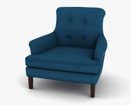Positano Lounge armchair Modelo 3d