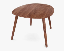 Beveled Tavolo di legno Modello 3D