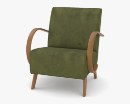Jindrich Halabala Model C 肘掛け椅子 3Dモデル