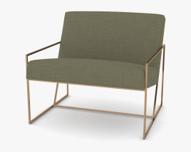 Thin Frame Lounge chair 3D model