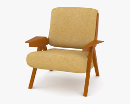 Gianfranco Frattini 831 Lounge chair 3D model