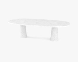 Angelo Mangiarotti Marble Eros Table à Manger Modèle 3D