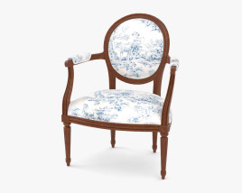Louis XVI Style 肘掛け椅子 3Dモデル