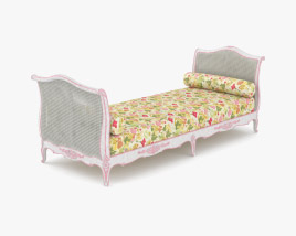 Louis XV Style Daybed Modello 3D