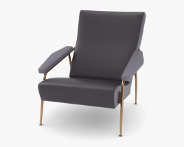Molteni D 153 1 Sessel 3D-Modell