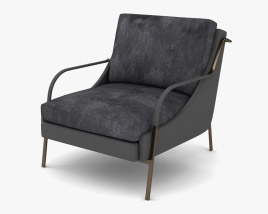 Holly Hunt Harlow Lounge chair Modello 3D