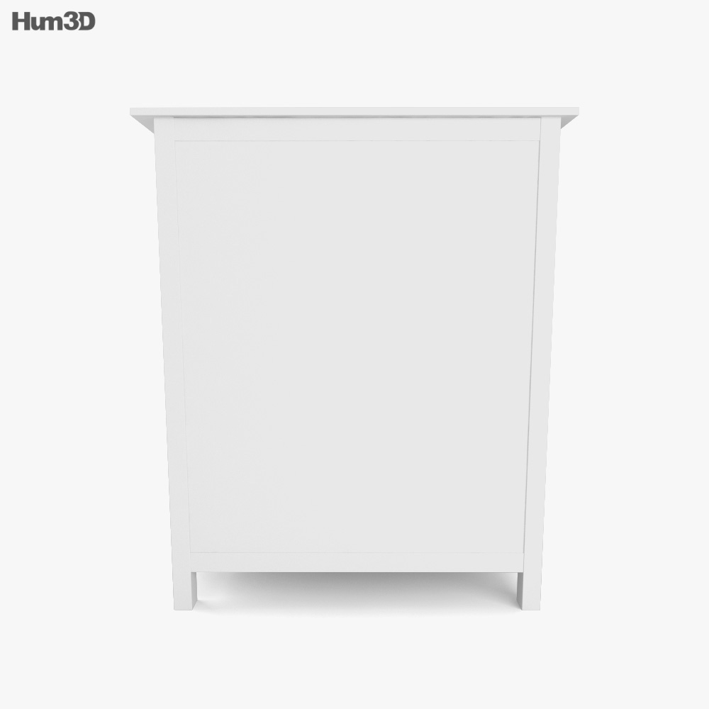 IKEA HEMNES Chest of Drawers 6 3D model - Download Furniture on ...