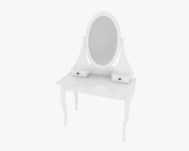 IKEA HEMNES Dresser & Miroir Modèle 3D