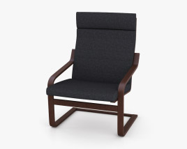 IKEA Poang 肘掛け椅子 3Dモデル