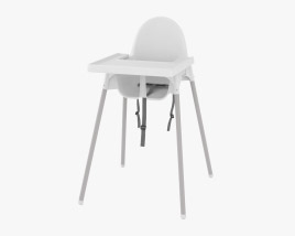IKEA Antilop 하이 체어 3D 모델 
