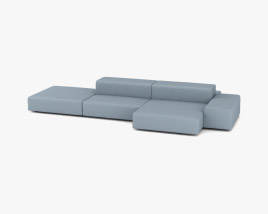 Living Divani Extra Wall Sofa 3D model