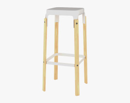 Magis Steelwood stool 3D model