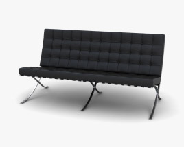 Mies Van Der Rohe Barcelona Sofa Modèle 3D