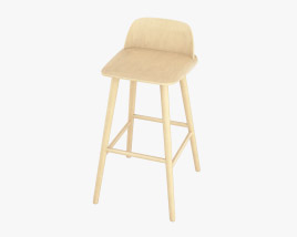 Muuto Nerd 바 의자 3D 모델 