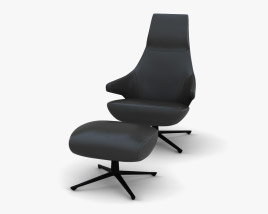 Poltrona Frau Jay Lounge armchair Modelo 3d