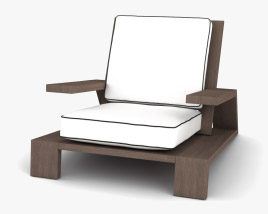 Restoration Hardware Olema Lounge chair Modelo 3D