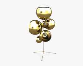Tom Dixon Mirror Ball Stand Lampada da Terra Modello 3D