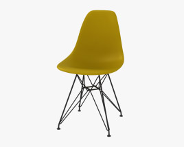 Vitra Eames DSR Приставний стілець 3D модель