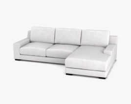 West Elm Dalton Sectional sofa 3D model