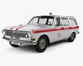 GAZ 24 Volga Ambulance 2024 3D model