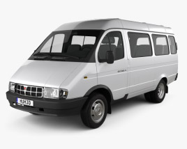 GAZ 3221 Gazelle Passenger Van 2000 3D model