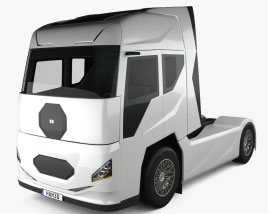 Generisch Electric Sattelzugmaschine 2024 3D-Modell