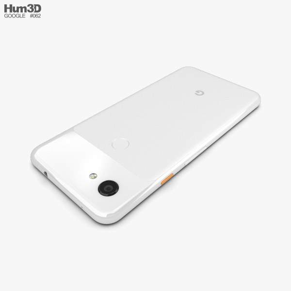 Google Pixel 3a XL Clearly White 3D model - Download Electronics