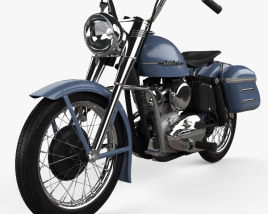 Harley-Davidson Model K 1953 3D model