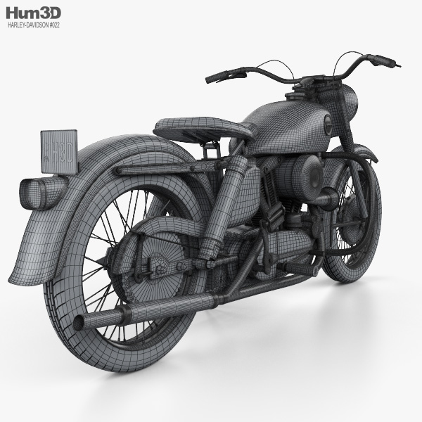 Harley-Davidson XL Sportster 1957 3Dモデル - ダウンロード モーターサイクル on 3DModels.org