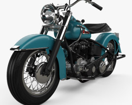 Harley-Davidson Panhead Hydra-Glide E F 1949 3D model