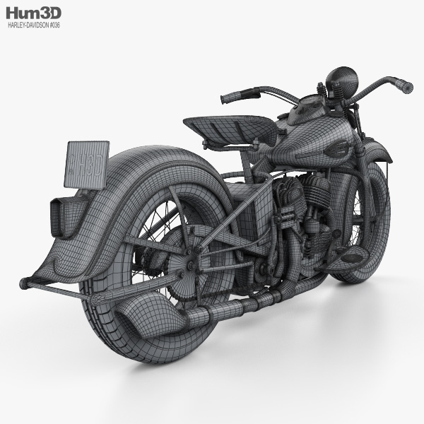 Harley-Davidson 45 WL 1940 3Dモデル