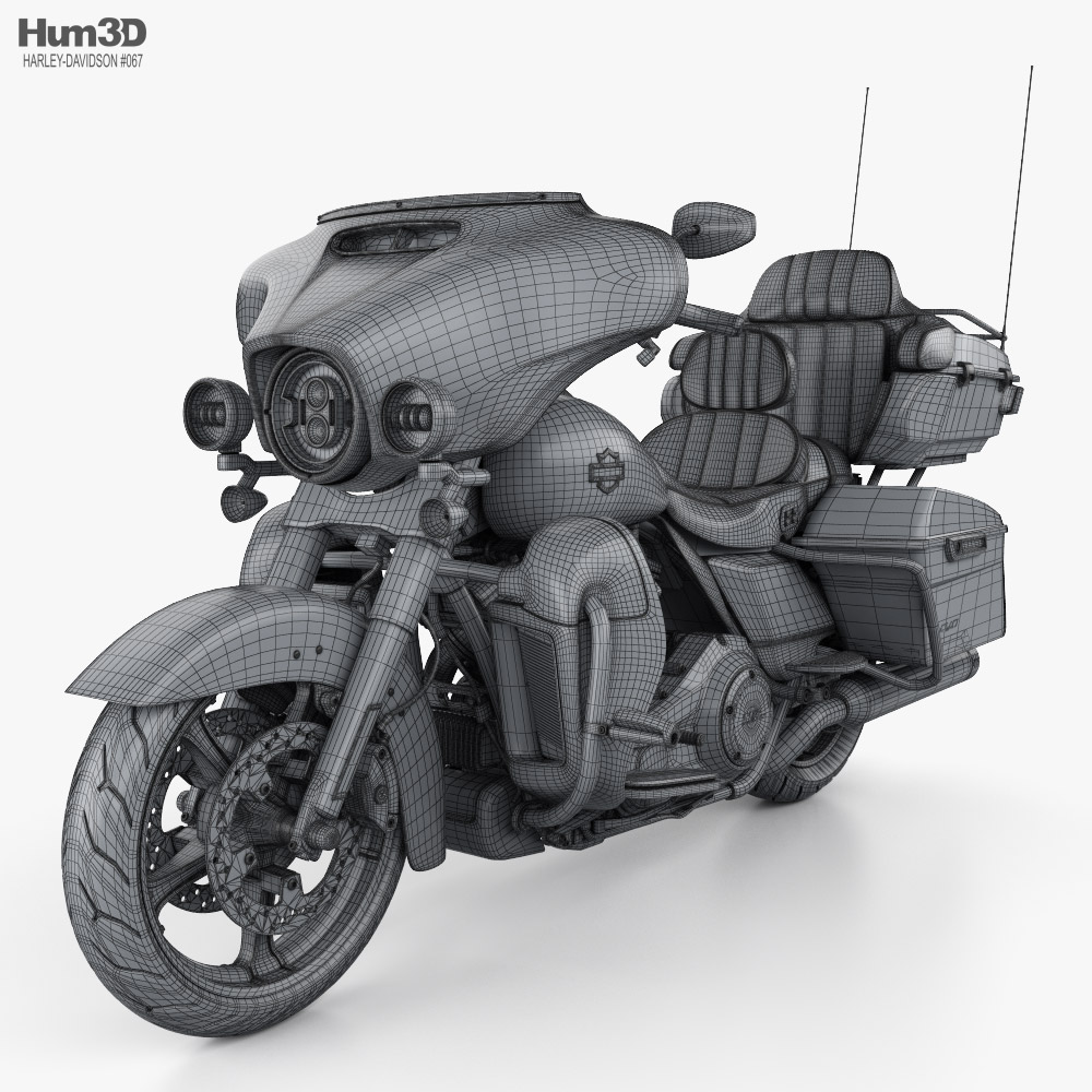 3d Harley Davidson Tri Glide