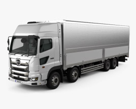 Hino 700 Profia Box Truck 4-axle 2020 3D model