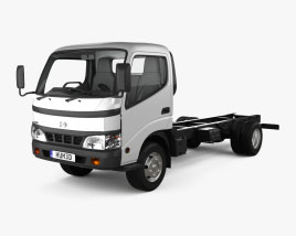 Hino Dutro Standard Cab Chassis with HQ interior 2013 3D model