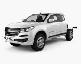 Holden Colorado LS Crew Cab Chassis 2019 3D model