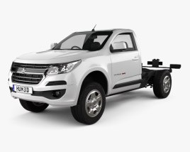 Holden Colorado LS Cabine Única Chassis 2019 Modelo 3d