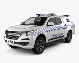 Holden Colorado Space Cab Divisional Van 2021 3D-Modell