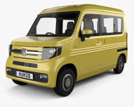 Honda N-Van Style Fun with HQ interior 2021 3D model