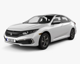 Honda Civic LX Sedán 2022 Modelo 3D