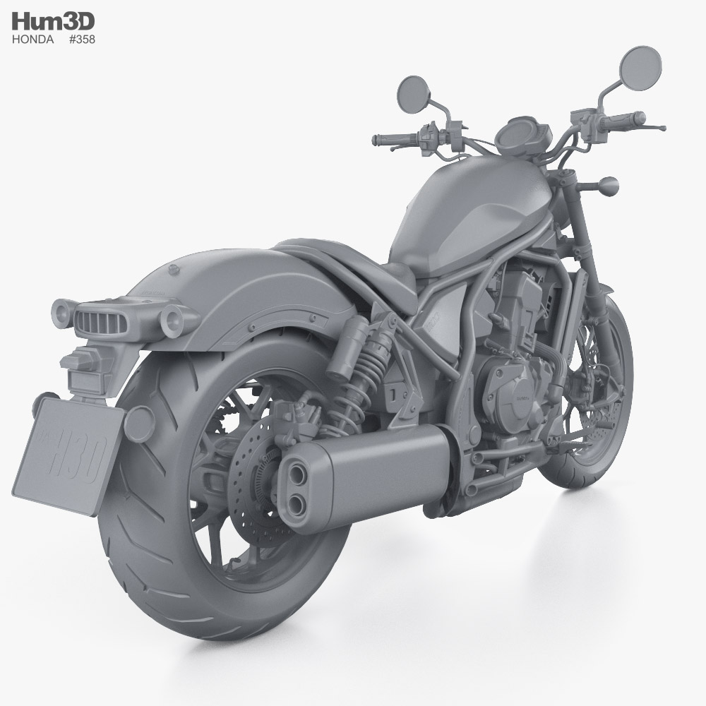 Honda Rebel 1100 2024 3D model - Download Vehicles on 3DModels.org