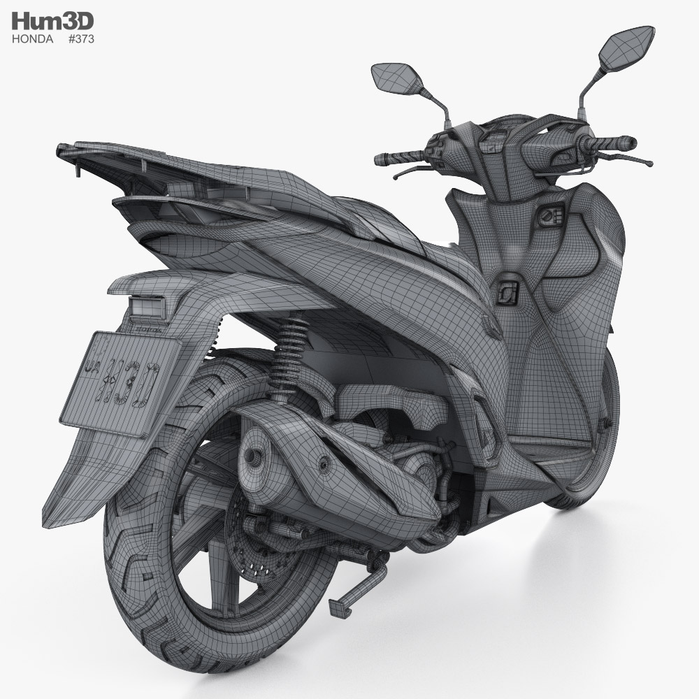 Honda SH350i 2024 3D model - Download Vehicles on