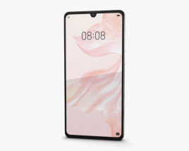 Huawei P30 Pearl White 3D 모델 