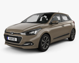 Hyundai Elite i20 2017 3D模型